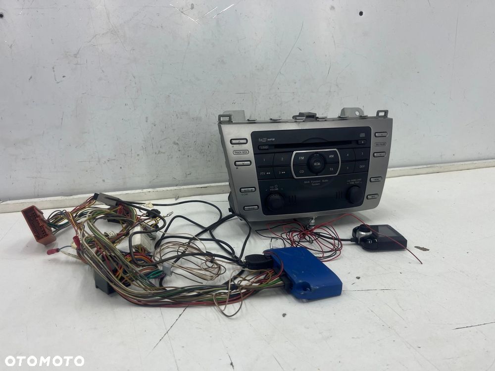 Radio Mazda 6 II GH 07-12r. tuner fabryczny czytnik płyt panel zestaw głośnomówiący Parrot gs1e669rx - 2