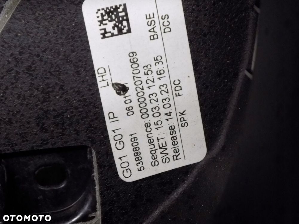 BMW X4 G02 DESKA ROZDZIELCZA KONSOLA AIRBAG PODUSZKI NIEREGENEROWANA LCI - 9