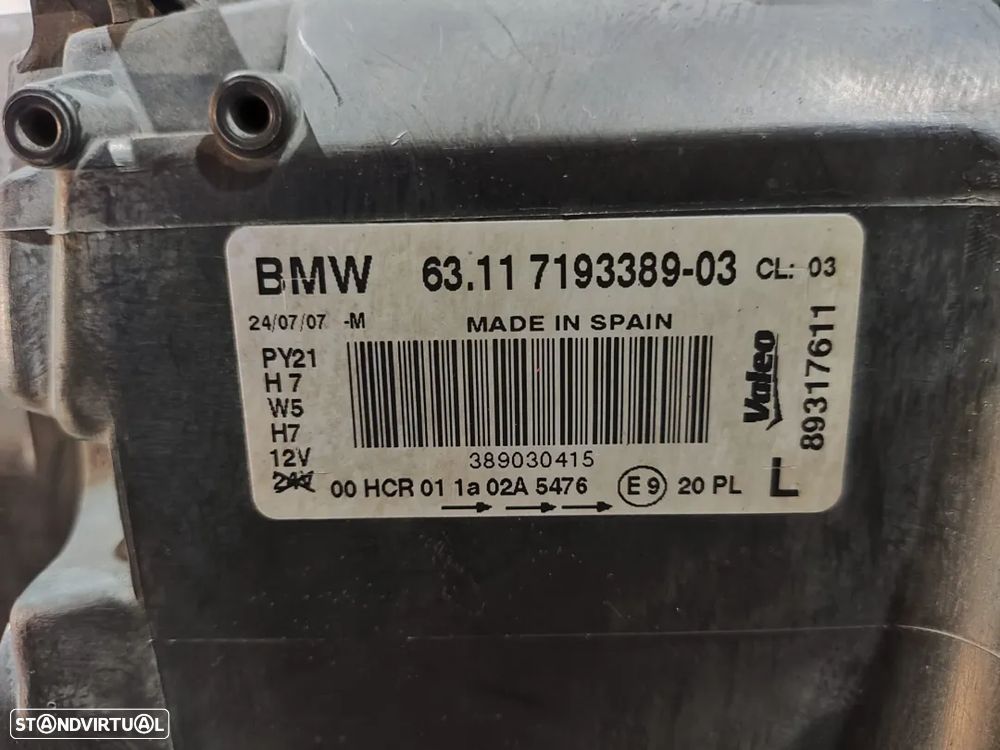 OTICA OTICAS ESQUERDO DIREITO BMW SERIE 1 E87 63117249652 7249652 63117193389 7193389 E81 E87 LCI E82 COUPE E88 CABRIO OPTICA OPTICAS FAROL FAROIS - 12