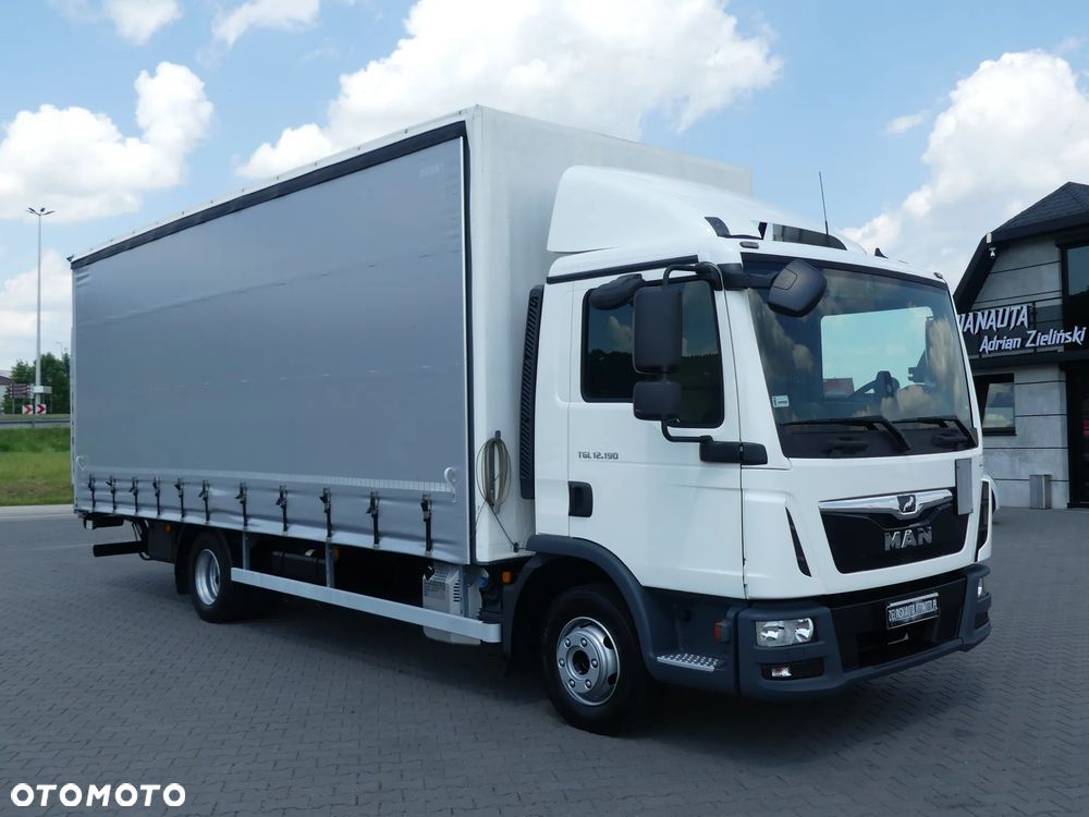 MAN TGL 12.190 / FIRANKA + WINDA / PRZEBIEG 120 TYS KM ! / KLIMA / - 12