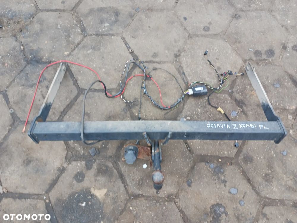 Hak holowniczy Skoda Octavia 2 II Lift FL Kombi tabliczka wiązka moduł świateł 04-13 - 1