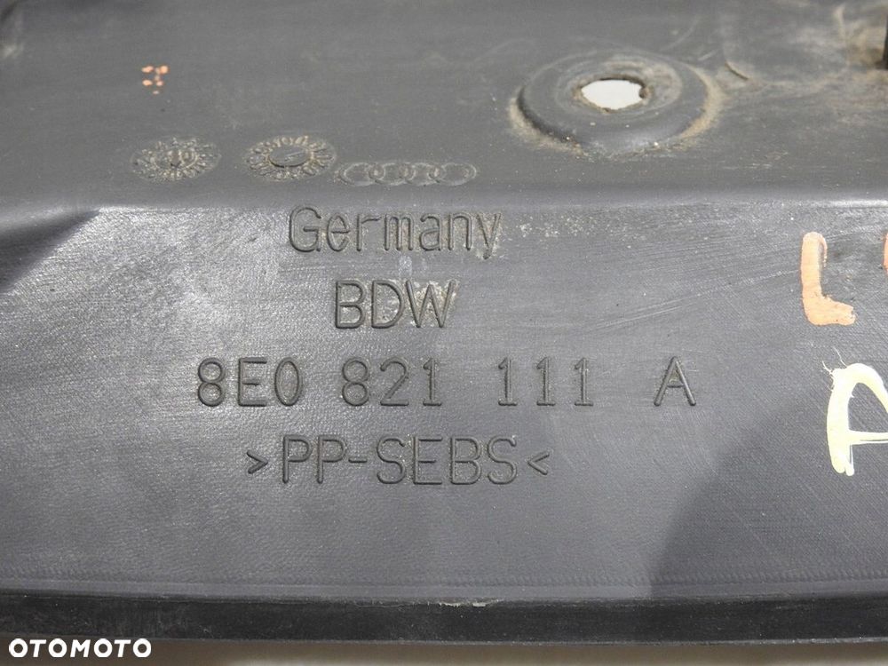 WYGŁUSZENIE BŁOTNIKA LEWY PRZÓD AUDI A4 B7 - 8