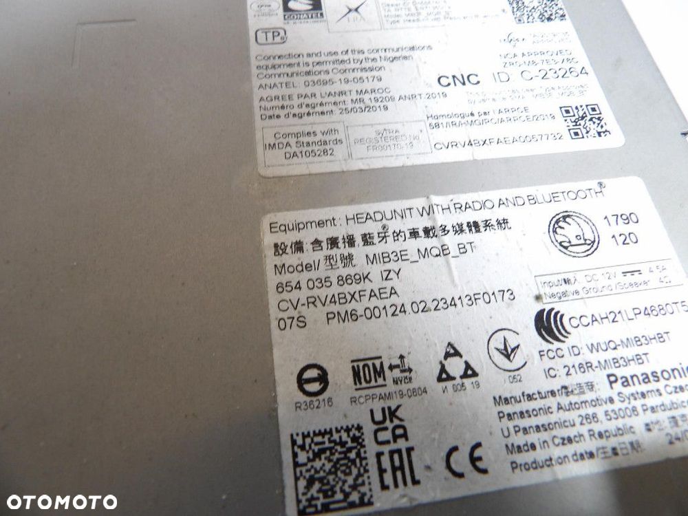 SKODA SCALA RADIO 654035869K - 4