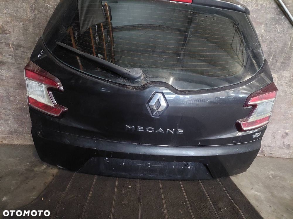 KOMPLETNY TYŁ KLAPA BAGAŻNIKA ZDERZAK LAMPY MEGANE III KOMBI TEB66 - 12