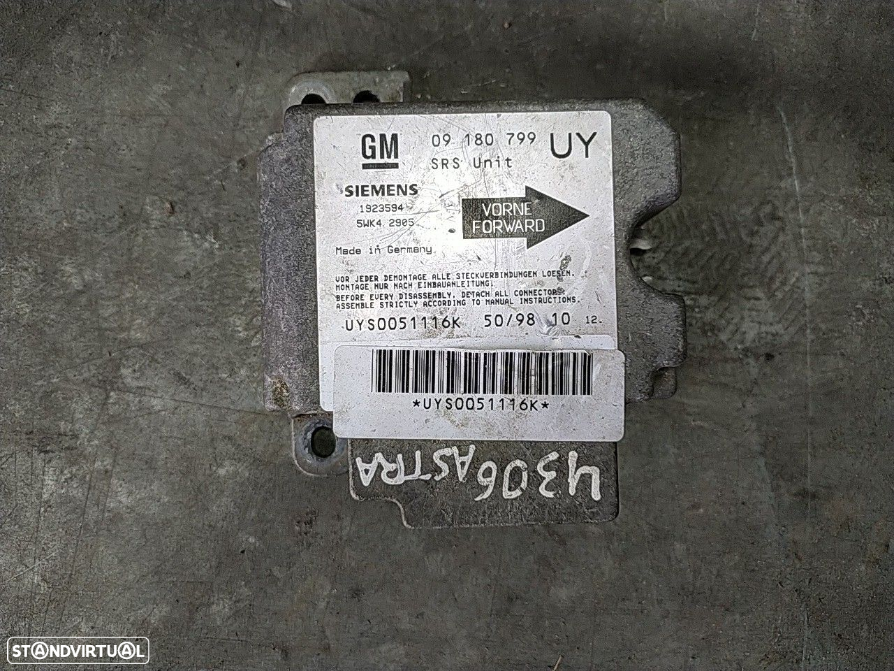 Tablier Opel Astra G Combi (T98) - 8
