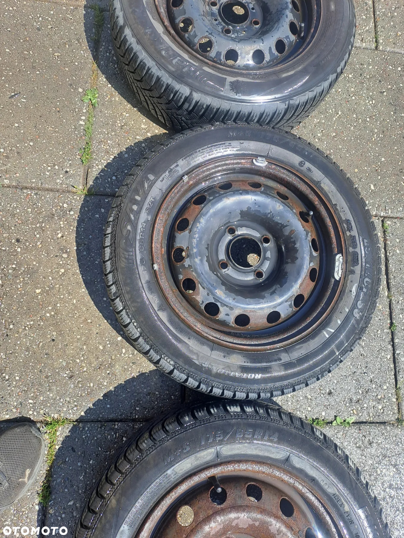 Peugeot 206 felgi stalowe z oponami zima 4x100 175/65 R14 - 4