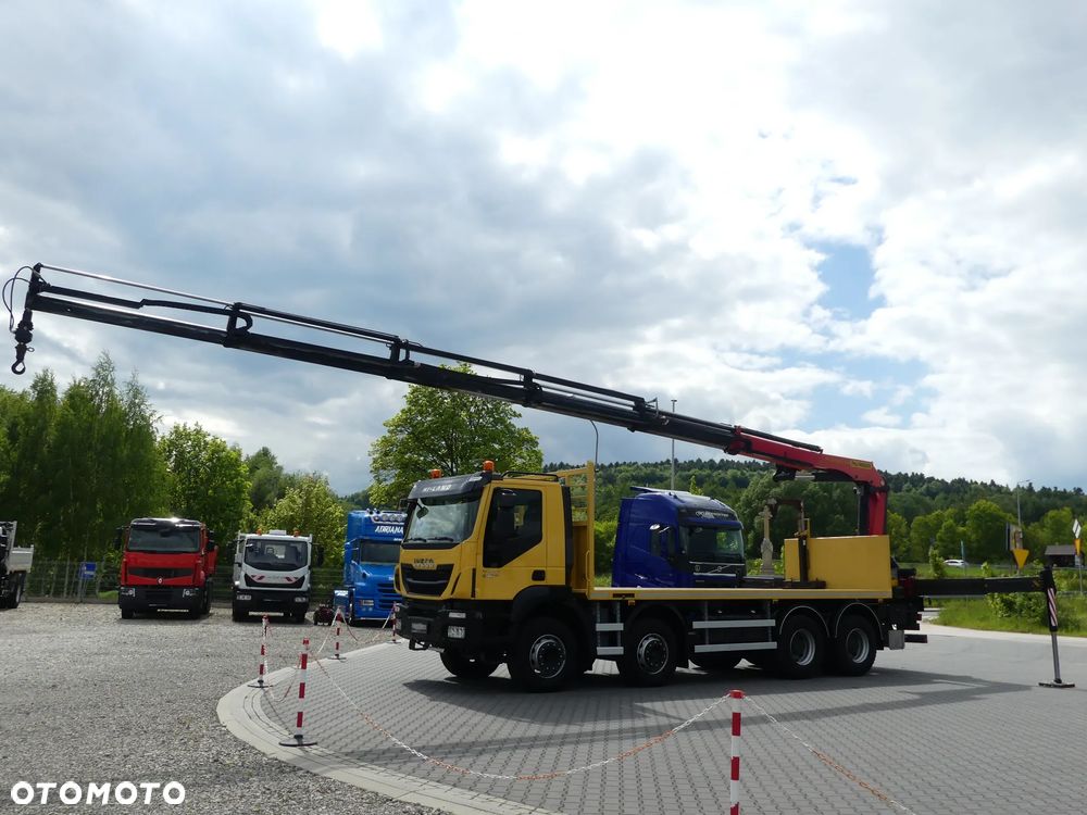 Iveco TRAKKER 450 / 8x4 / EURO 6 / HDS PALFINGER PK 22002-EH / NISKI PRZEBIEG / - 2
