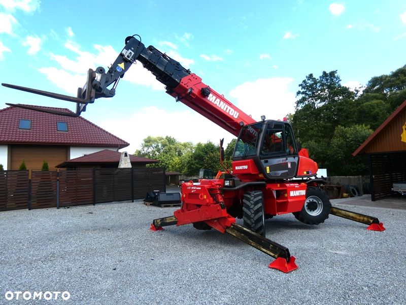 Manitou MRT2150 ROTO / Sprowadzona / Pilot , wciągarka, łyżka + widły / - 10