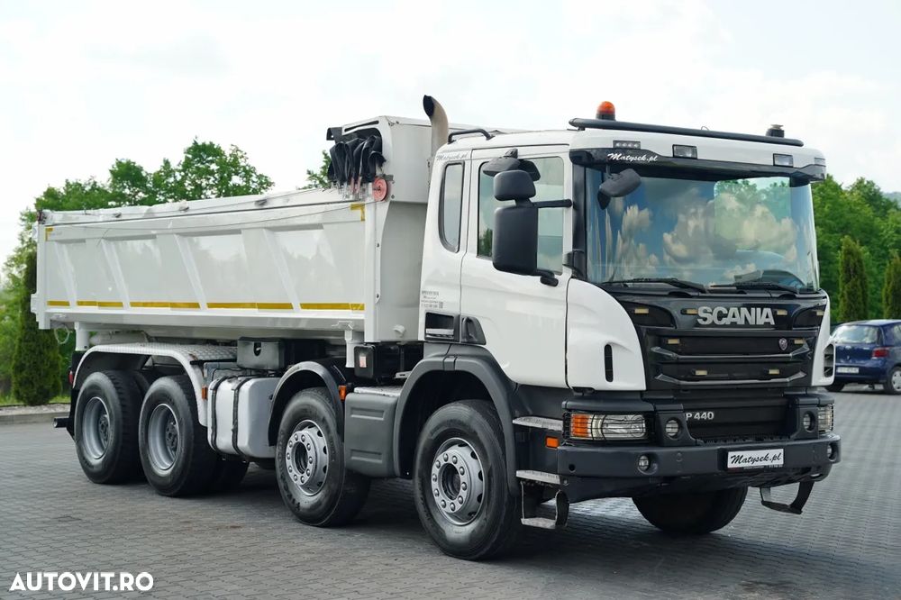 Scania P 440 / 8x4 / BASCULATOR 2 LATERAL / HYDRODOXY / BORDMATIC / / EURO 5 EEV - 16