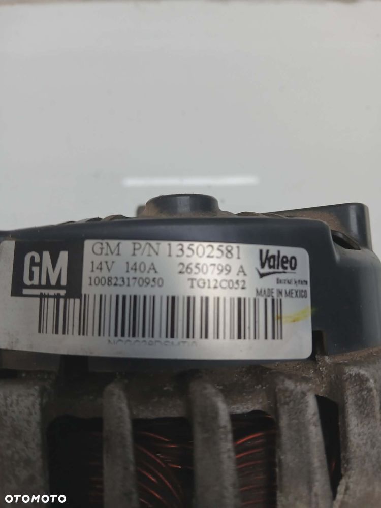 ALTERNATOR OPEL ZAFIRA INSIGNIA A  2.0CDTI 13502581 140A - 7