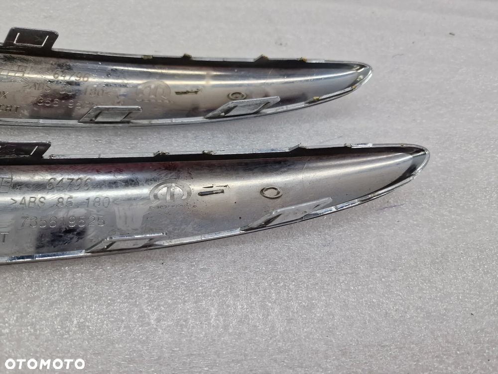 FIAT 500 LIFT 15- PRAWA LISTWA / CHROM DOLNY ZDERZAKA PRZEDNIEGO PRZÓD , NR 735619525 , NR AUKCJI C/167 - 11