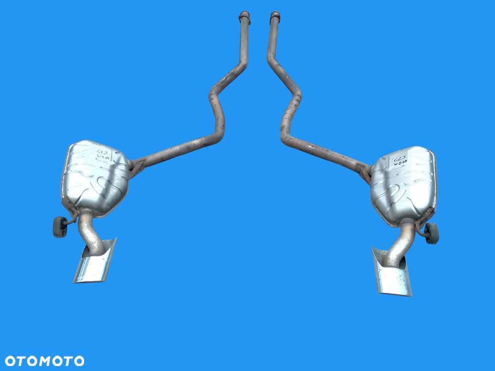 MERCEDES CLS W219 AMG / TŁUMIK WYDECH KOMPLETNY / PAKIET AMG / ORYGINAŁ - 1