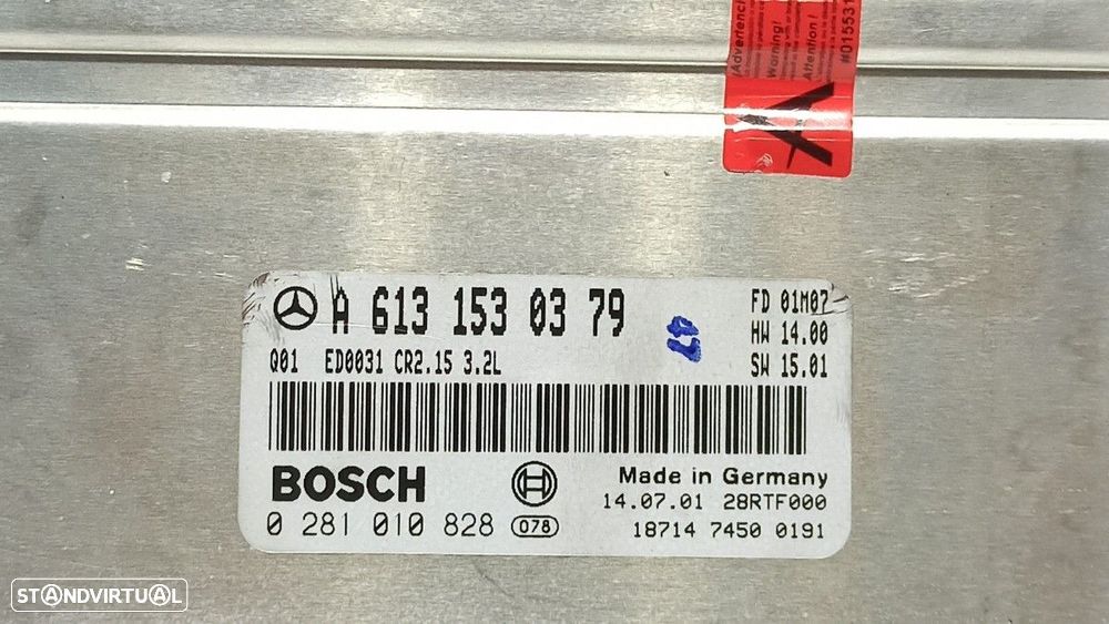 CENTRALINA DO MOTOR UCE MERCEDES CLASE S (W220) BERLINA 320 CDI (220.026) - 4