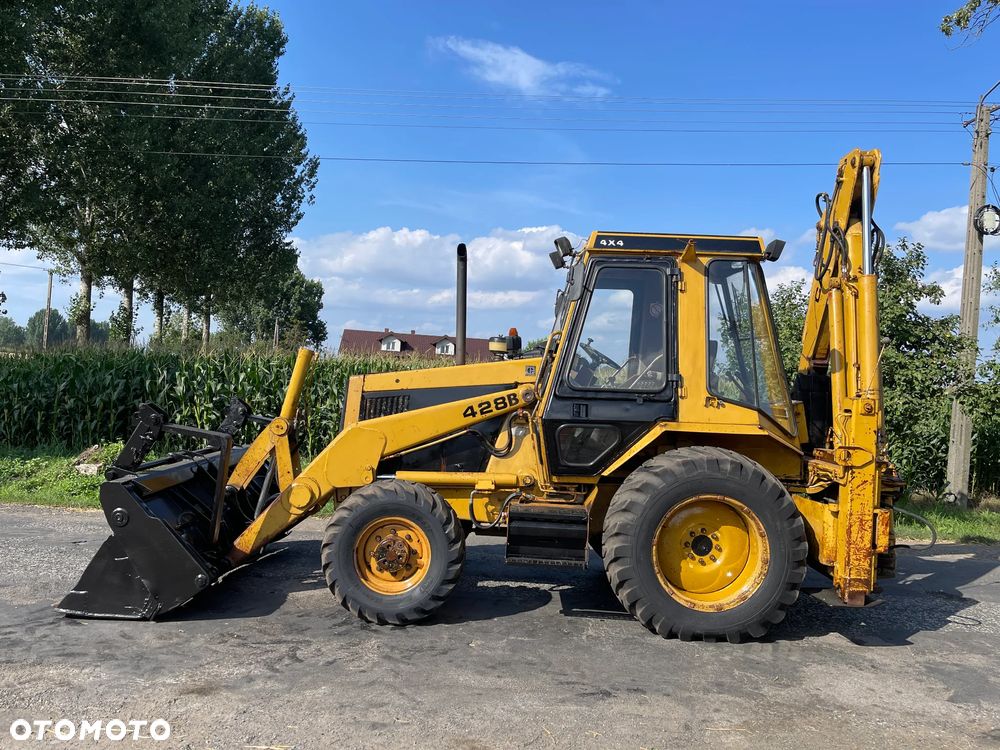 Caterpillar Koparko Ładowarka Cat 428B Caterpillar 428 Koparka Teleskop Krokodyl Widły - 4