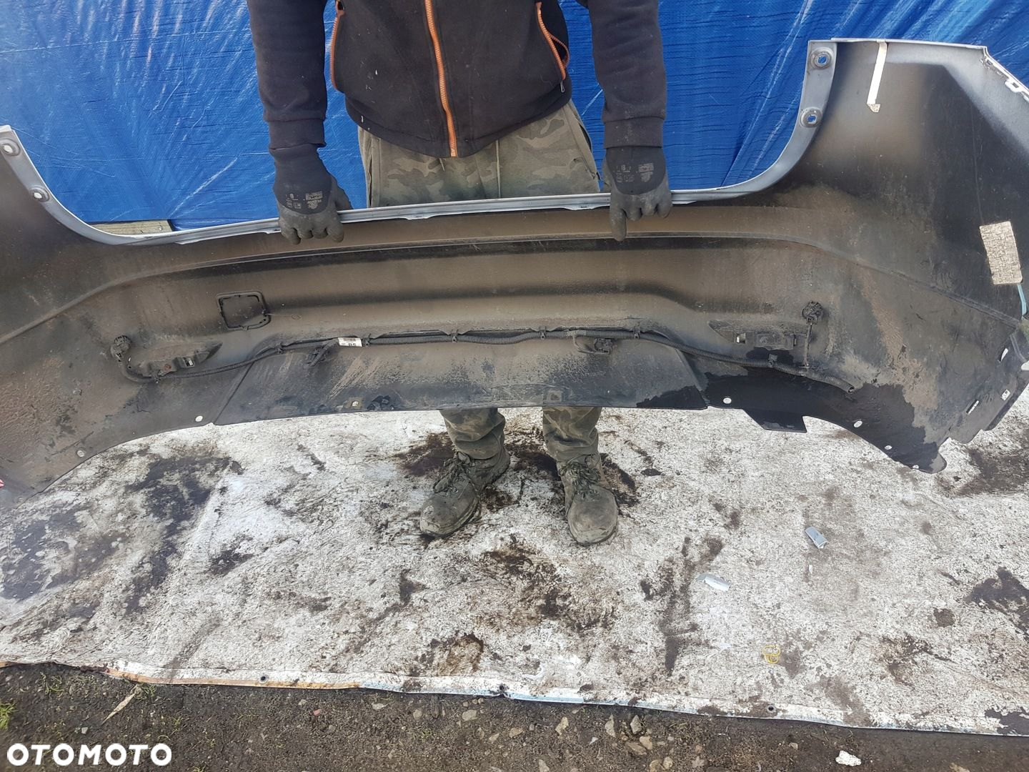 ZDERZAK TYŁ TYLNY NISSAN QASHQAI II PDC KOMPLETNY - 12