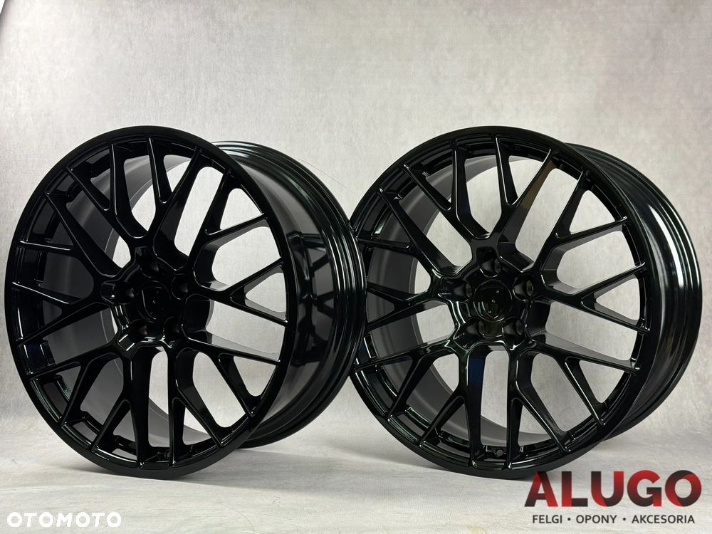Alufelgi 20" 5x112 do Porsche Macan 9J 10J Czarny Połsk Faktura VAT - 4