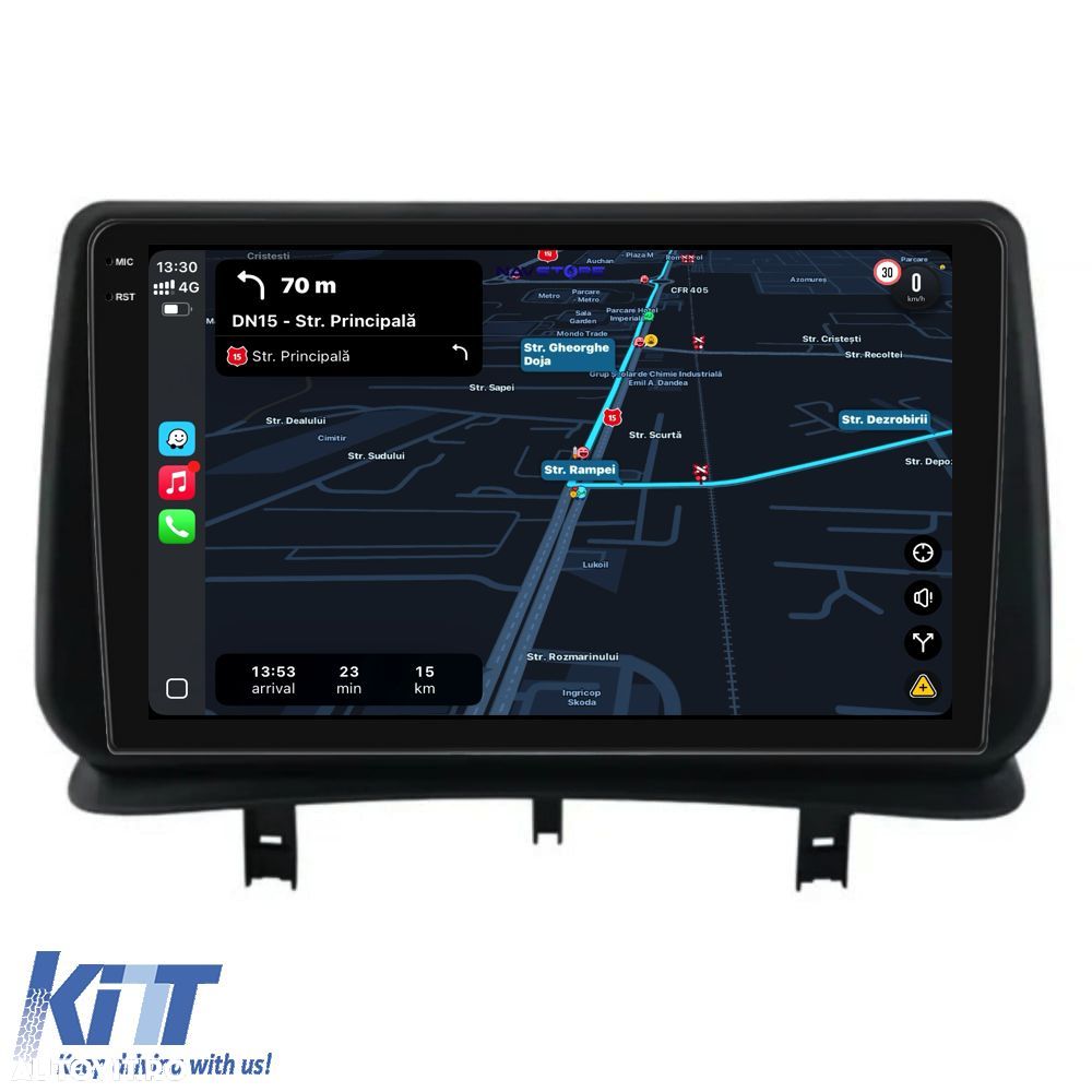 Navigatie Android Dedicata Renault Clio 3 (2005-2014), 9Inch, 8Gb Ram, - 3