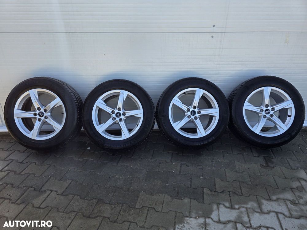 Roti/Jante Aliaj Audi,235/60 R18,Anvelope vara Michelin,4.57mm,DOT3423 - 1