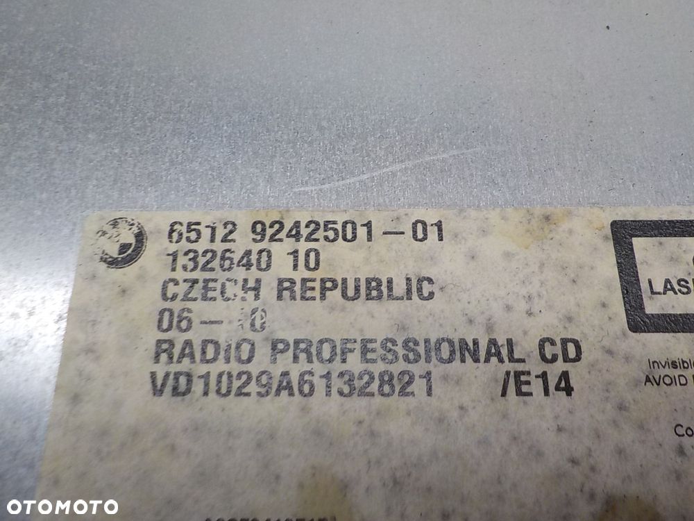 BMW E90 RADIO FABRYCZNE PROFESSIONAL 9242501 - 2