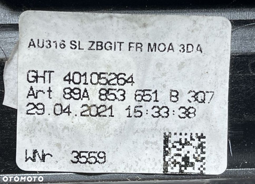 AUDI Q4 E-TRON 89A  2021- ATRAPA GRILL PRZÓD PRZEDNIA 89A853651B - 11