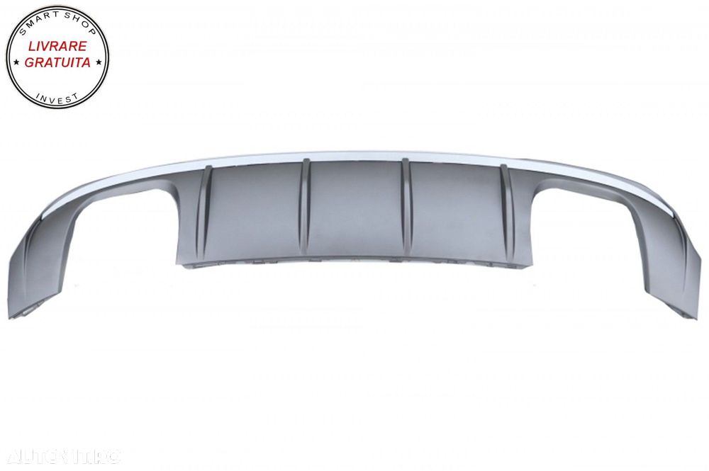 Difuzor Bara Spate cu Ornamente toba Audi A3 8V Facelift Sedan Convertible (2016-2- livrare gratuita - 2