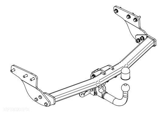 HAK HOLOWNICZY Z KULĄ WYPINANĄ PIONOWO VERTICAL+MODUŁ13P MAZDA CX-9 I1 USA 2012do15 - 13