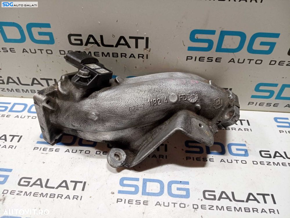Tub Tubulatura Conducta Teava Ghidaj Admisie Aer Turbo Turbina Turbosuflanta cu Senzor presiune Renault Espace 4 1.9 DCI 2002 - 2010 Cod 8200375080 0281002709 [M5222] - 1