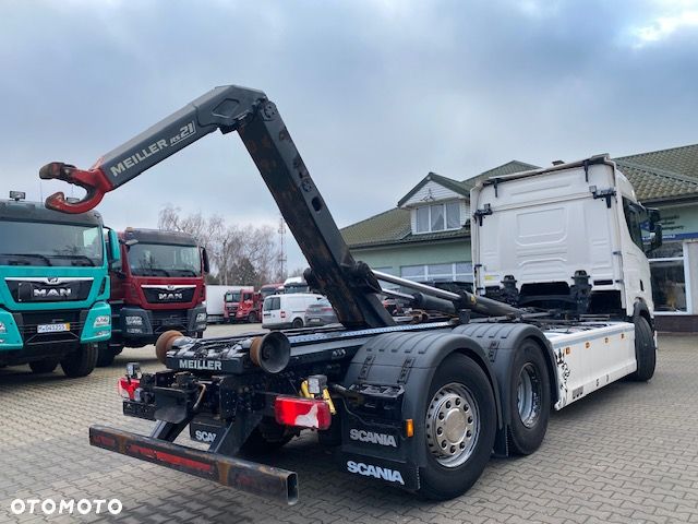 Scania R450 6x2 Hakowiec Meiller RS21, skrętna i podnoszona oś, 2018 r - 12