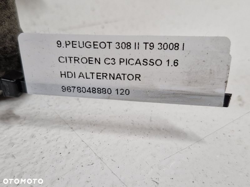 PEUGEOT 508 I 1 DS4 1.6 HDI ALTERNATOR 9678048880 - 10