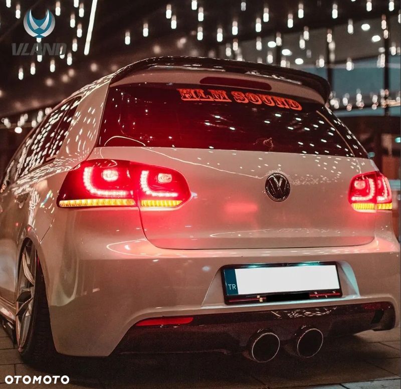 Lampy tylne kpl Full Led Neon Diody Dynamiczne Tuning VW Golf VI 6 5k0 2008 - 6