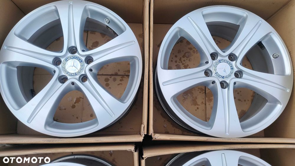 Oryginalne Felgi Aluminiowe Mercedes 17 5x112 7,5j et40 Czujniki - 2