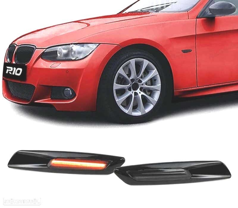 PISCAS LATERAIS DINAMICOS LED BMW E82 E81 E88 E87 E90 E91 E92 E93 E60 E61 E84 ESCURECIDOS - 1