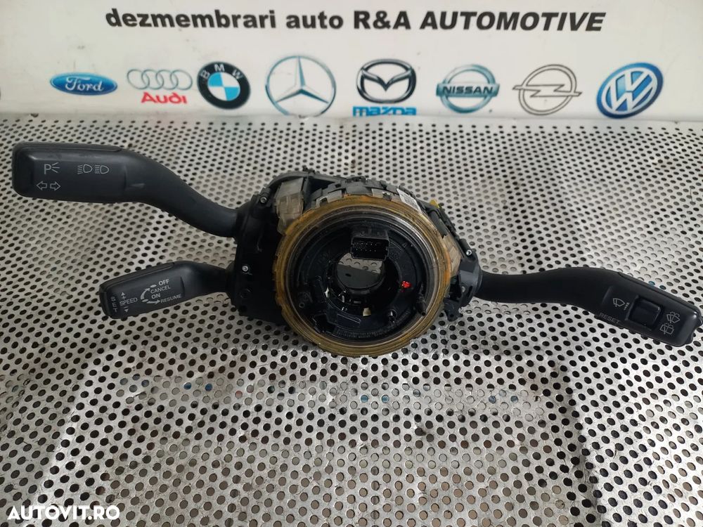 Ansamblu Banda Spira Spirala Volan Airbag Maneta Semnalizare Stergatoare Tempomat Audi Q7 4L Cod 4F - 3