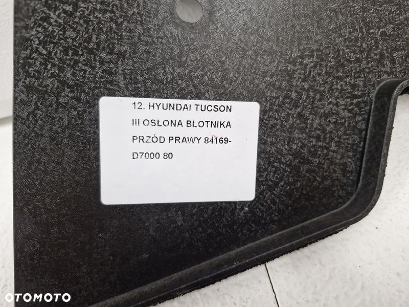 HYUNDAI TUCSON 3 III OSŁONA BŁOTNIKA PRAWY PRZÓD PRAWA PRZEDNIA 84169-D7000 - 4