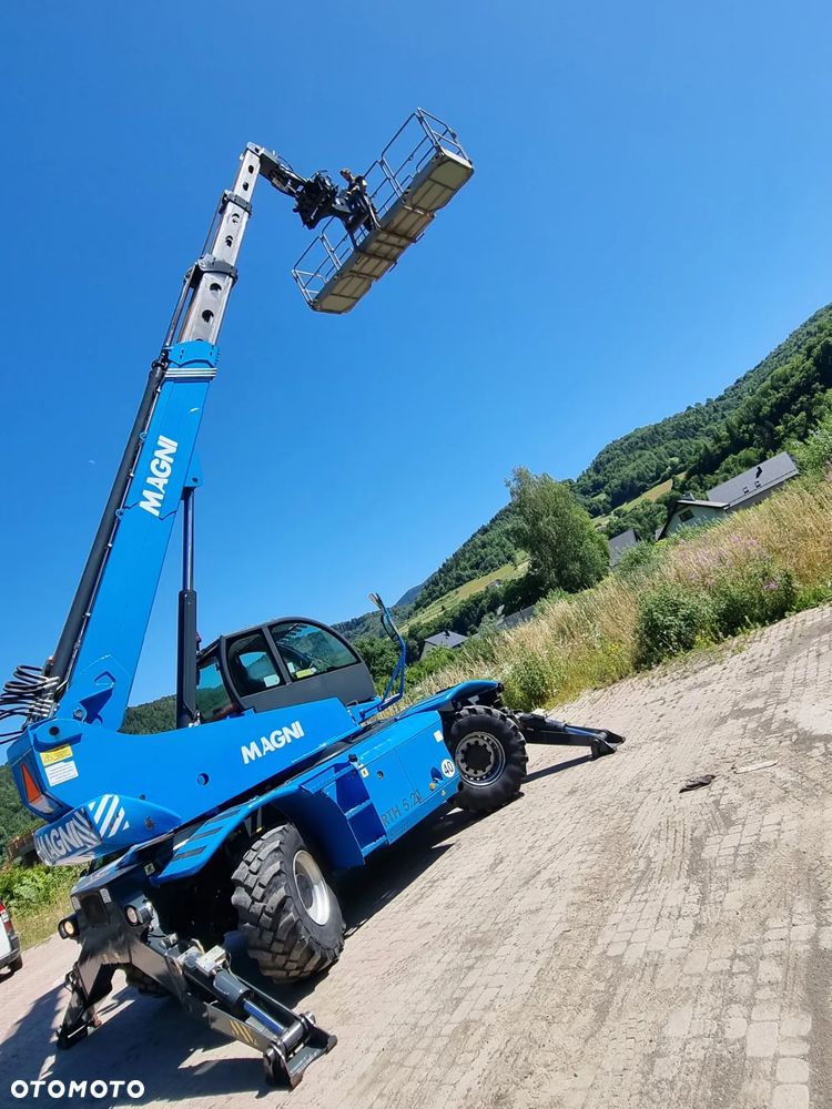 Magni RTH 5.21 Ładowarka teleskopowa 21 metrów 1361mtg Kosz (Pilot 2 funkcje) Wciągarka Bocian Łyżka Widły Jak Nowa z Salonu 2021r DEUTZ silnik z Norwegii KLIMA - 5