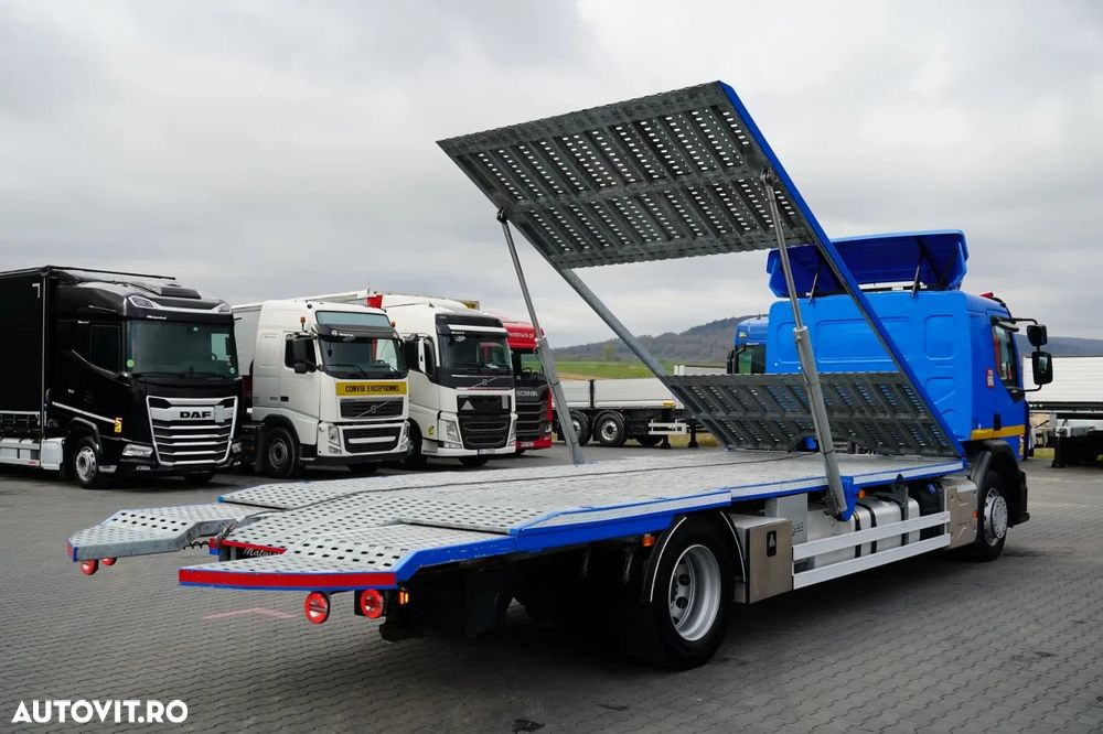 Renault D WIDE 380 DE11 / 4X2 / CAMION DE REMORCAJE 8 M / TRANSPORT AUTO / PLATFORMĂ / TROLIU / - 5