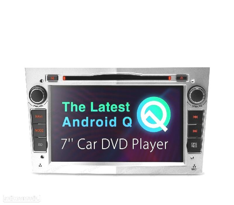 AUTO RADIO GPS ANDROID 11 CINZA CLARO PARA OPEL ASTRA H VIVARO ZAFIRA VECTRA CORSA D - 4