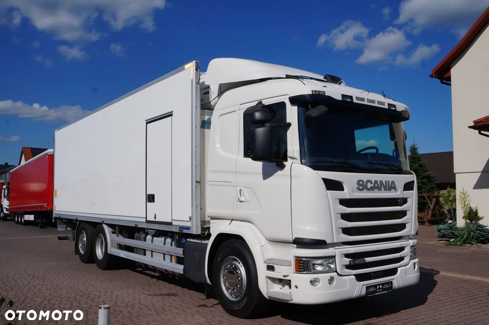 Scania G 450 6x2 CHŁODNIA KONTENER 8.45 m 21 PALET OŚ SKRĘTNA WINDA - 1