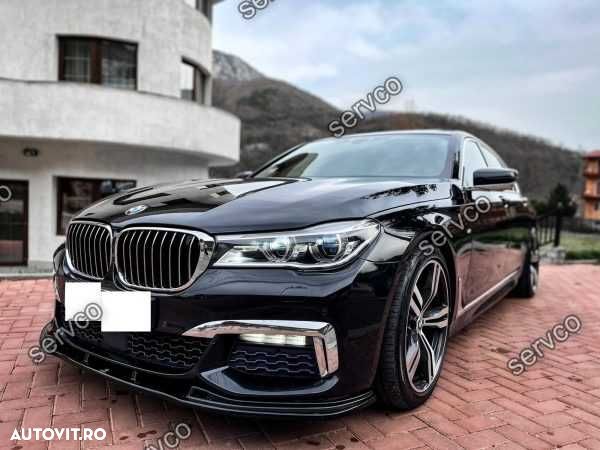 Prelungire lip bara fata Bmw Seria 7 G11 G12 M Pachet 2015-2018 Maxton - 8