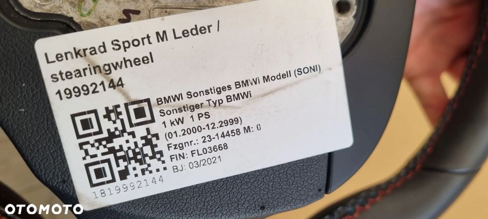 BMW I4 G26 M-PAKIET 2020- Kierownica Skóra Oryginał - 22