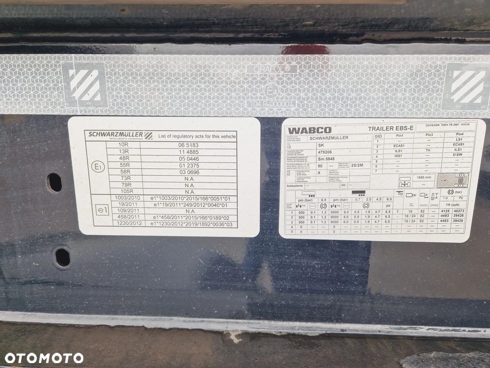 Schwarzmuller K3A * wywrotka stalowa * 27m3 * pod ciągnik 4x4 * siodło 1 380 mm * - 23