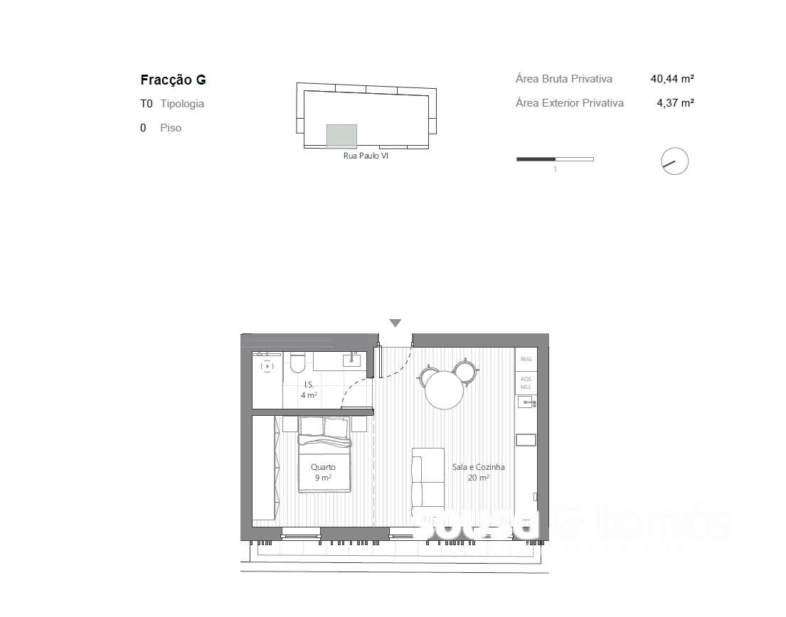 Apartamento T0 Venda em Leiria, Pousos, Barreira e Cortes,Leiria - Grande imagem: 4/24