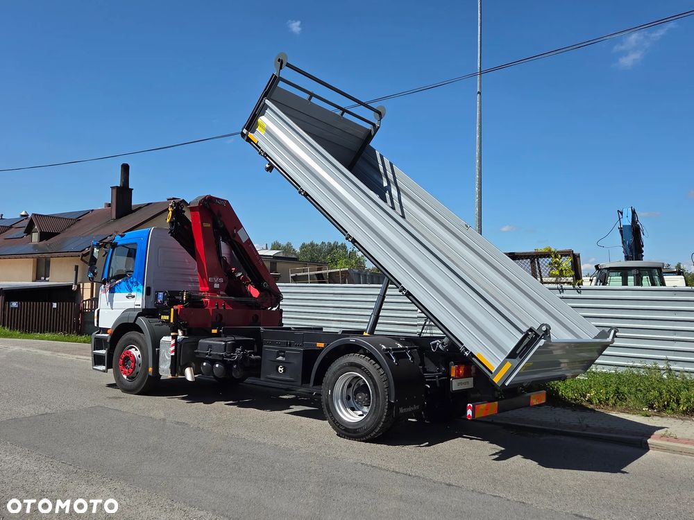 Mercedes-Benz AXOR 1824 // HDS HMF 1420-K3 3 WYSUWY + PILOT // NOWY KIPER // ŻURAW DŹWIG CRANE KRAN - 8