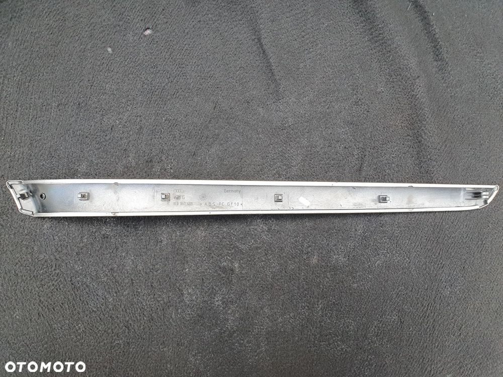 AUDI A4 B6 LISTWA OZDOBNA DEKOR DRZWI LEWY PRZÓD 8E0867409 ALUMINIUM S-LINE - 4