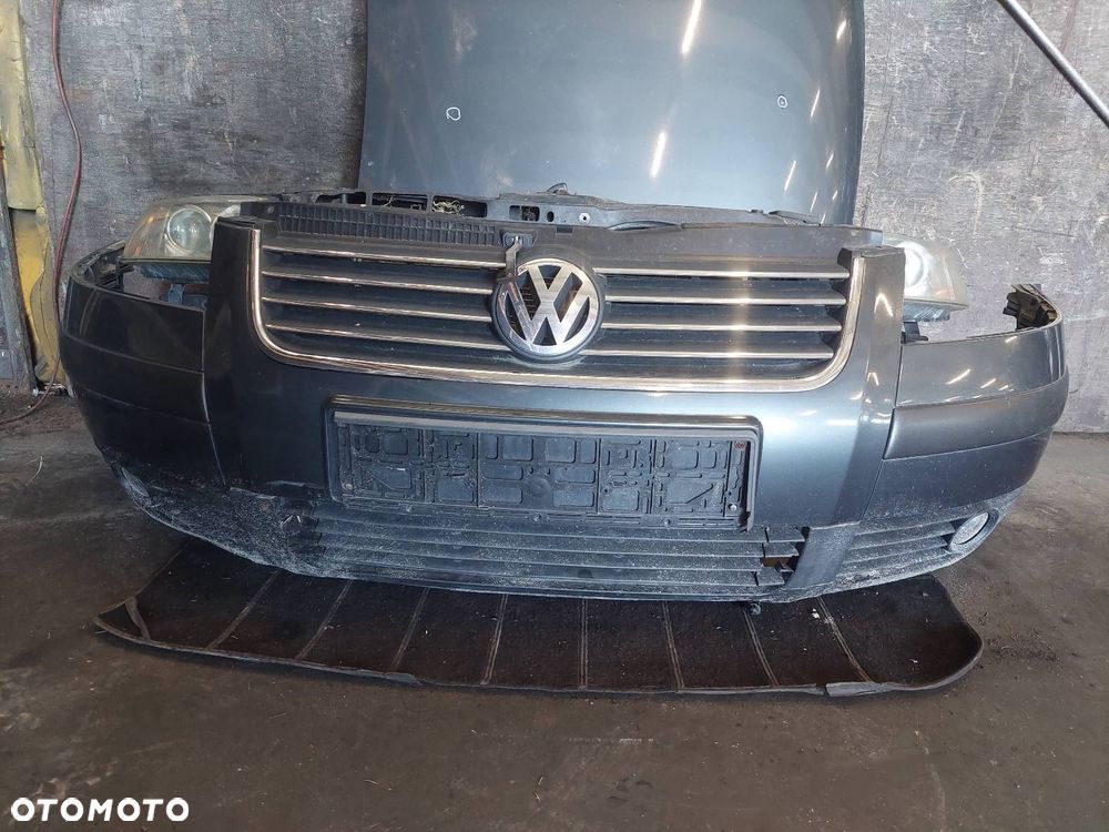 KOMPLETNY PRZÓD MASKA ZDERZAK BŁOTNIKI LAMPY PAS PASSAT B5 FL LIFT LC7V - 10