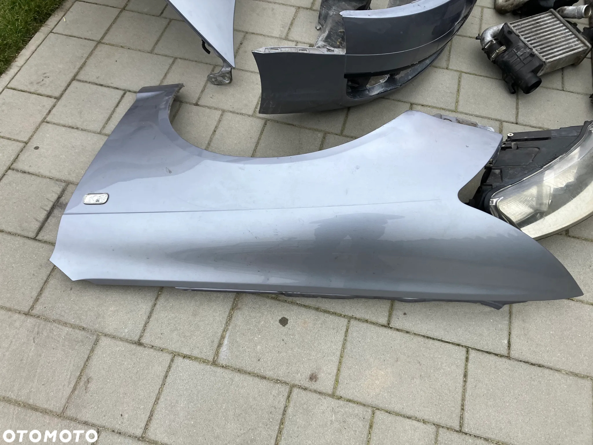 KOMPLETNY PRZÓD LY7H AUDI A6 C6 2.7TDI 3.0TDI MANUAL PRZED LIFT EUROPA MASKA BŁOTNIK PAS PRZEDNI CHŁODNICE ZDERZAK LAMPY BŁOTNIKI LAMPA PRAWA LEWA - 13