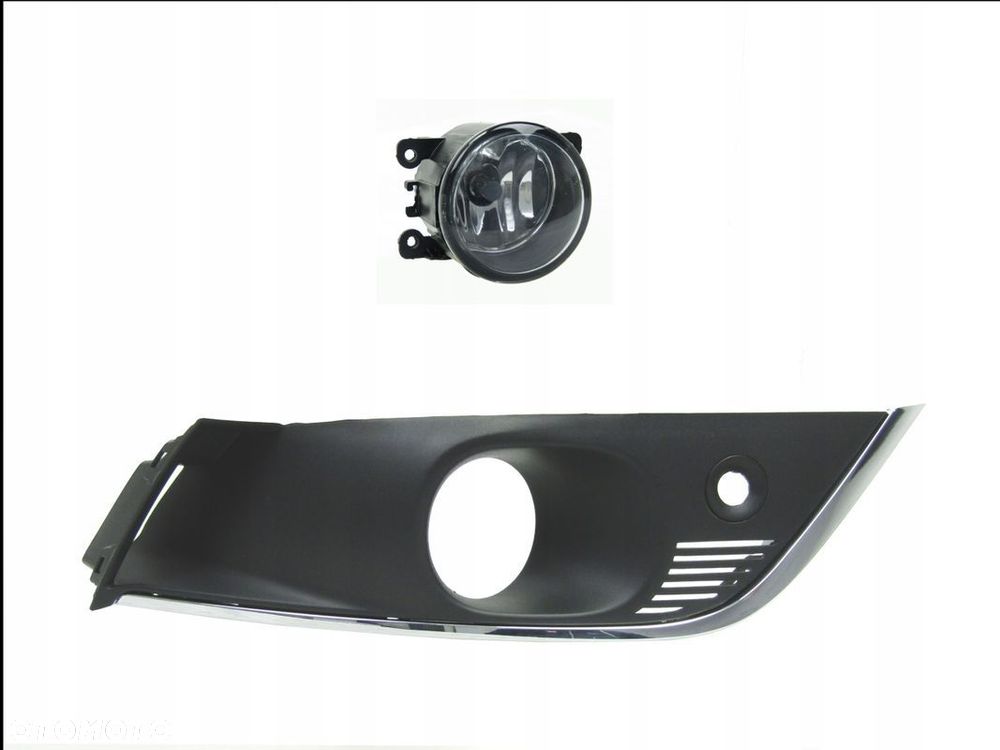 Renault Megane 16 - 20 Kratka / atrapy pod PDC + chromy + halogeny Zestaw - 5