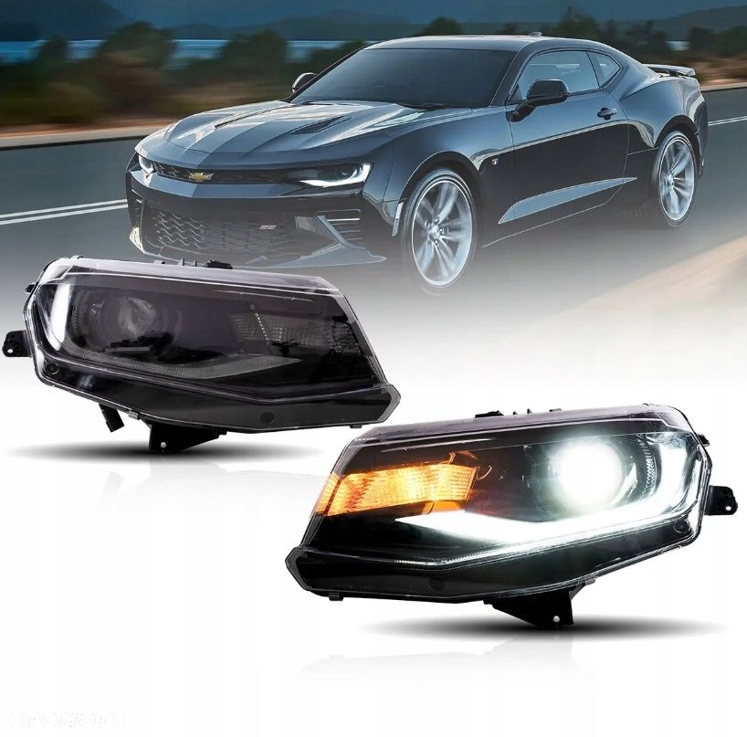 Reflektor Lampa kpl Vland Full Led Neon Tuning Chevrolet Camaro VI 6 2016- - 3