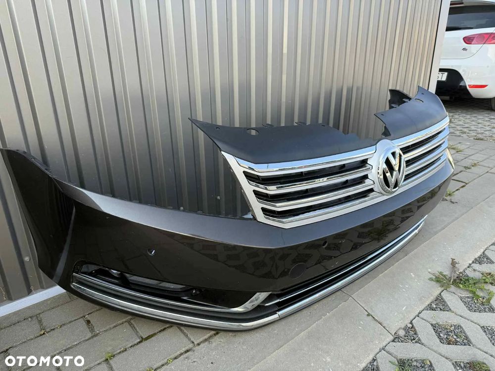 Vw Passat B7 Zderzak Przód Przedni Komplet 4xPDC LH8Z Highline Grill 10-14r - 7