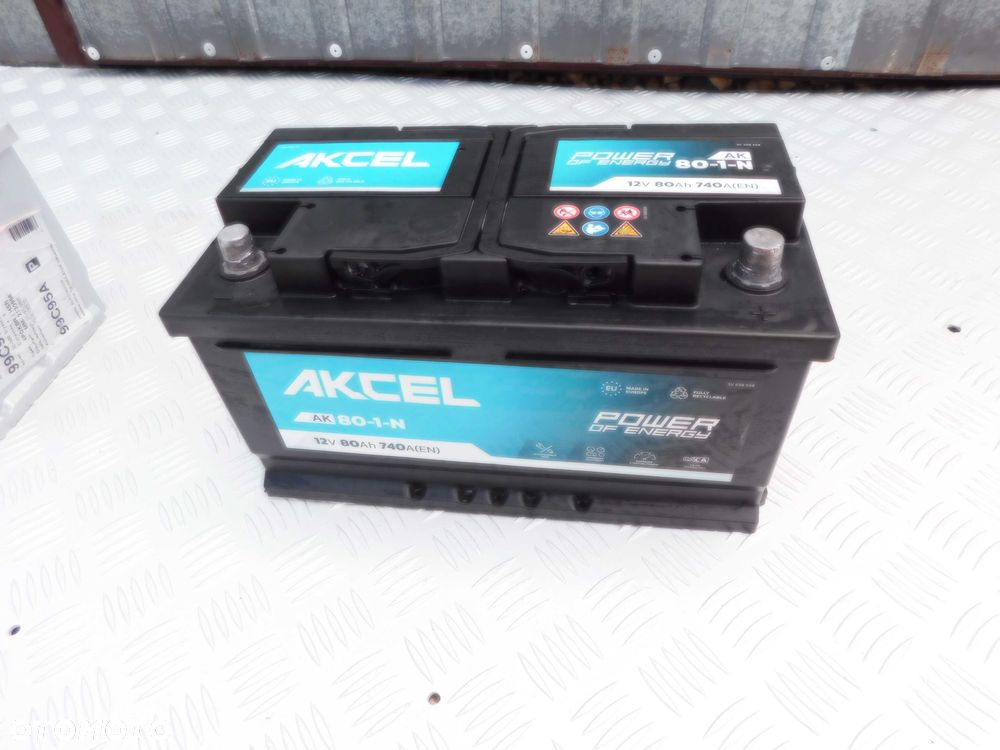 Akumulator samochodowy firmy Akcel 12V 80AH 740A Sprawdzony - 2